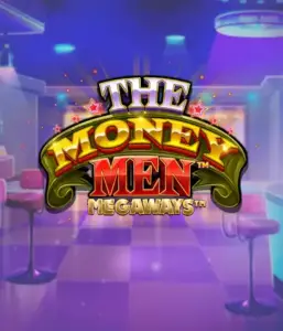 Experience the thrilling world of The Money Men Megaways game by Pragmatic Play, showcasing a striking logo with sparkling stars against a luxurious casino backdrop. This graphic captures the energy and allure of casino gaming with its eye-catching ambiance and design. Great for slot game lovers seeking Vegas-style excitement. 