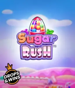 Dive into the colorful world of Sugar Rush by Pragmatic Play, showcasing a colorful candy dispenser against a whimsical background of candyland. This image captures the joy and thrill of the slot, adorned with vivid candies and enticing typography. Great for players seeking a sweet adventure, delivering endless entertainment. 